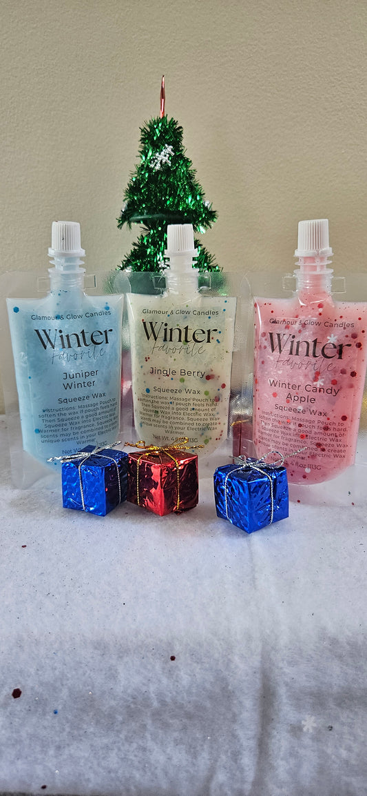4oz Winter Holiday Squeezable Wax Melts