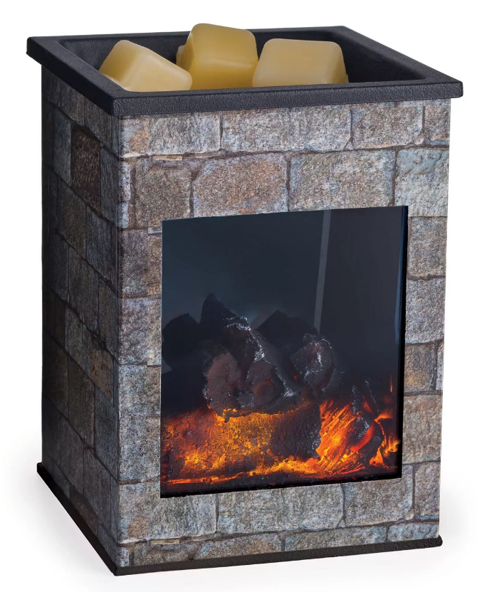 Cube Fireplace Wax Warmer