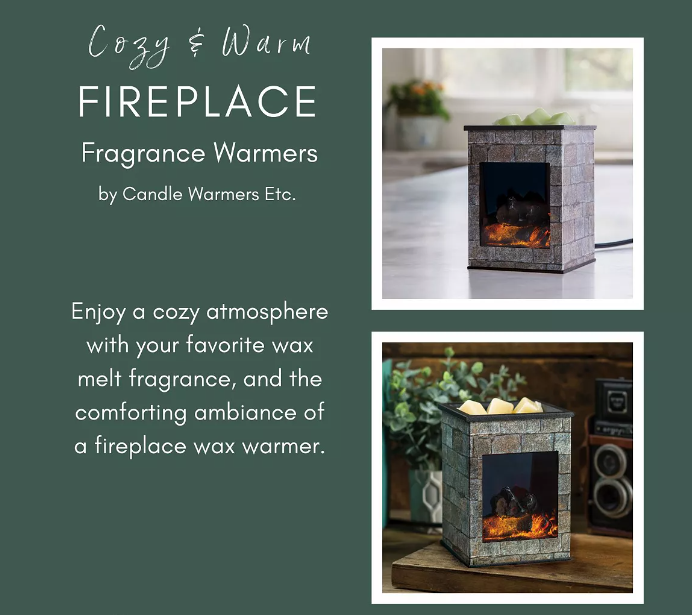 Cube Fireplace Wax Warmer